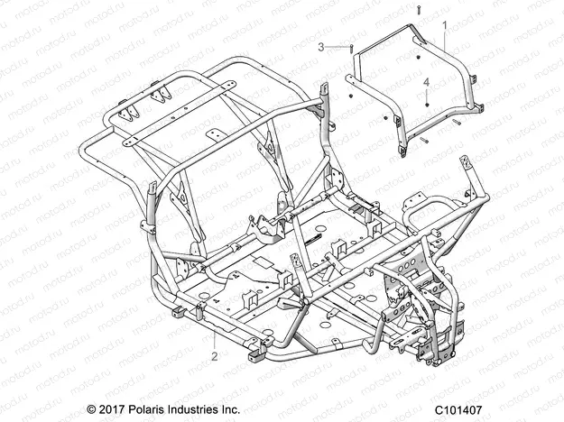 CHASSIS | CHASSIS, MAIN FRAME - A20HZB15A1/A2/B1/B2 (C101407)