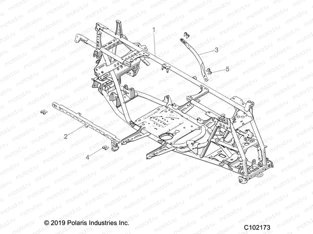 CHASSIS | CHASSIS, MAIN FRAME - A20SVE95KR (C102173)