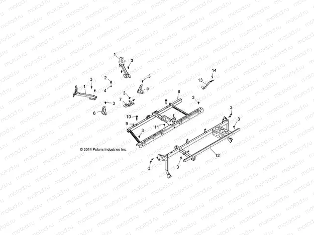 CHASSIS | CHASSIS, MAIN FRAME MOUNTS - Z15VA87 ALL OPTIONS (49RGRFRAME15RZR900)