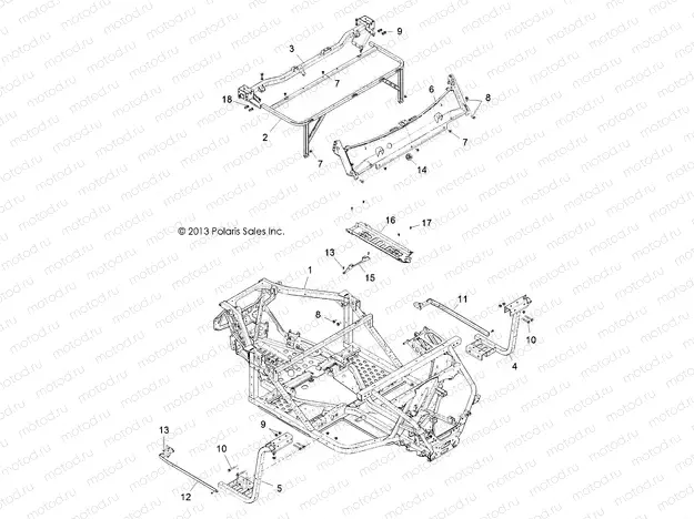 CHASSIS | CHASSIS, MAIN FRAME - R13UH88/UH9E ALL OPTIONS (49RGRCHASSIS13900XP)