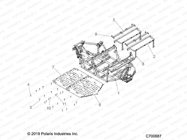 CHASSIS | CHASSIS, MAIN FRAME - R21T6U99AP/AG/BP/BG (C700687)
