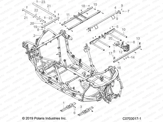 CHASSIS | CHASSIS, MAIN FRAME - Z21R4C92AL/AX/BL/BX (C0703017-1)