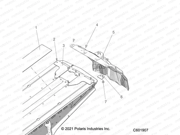 CHASSIS | CHASSIS, REAR CLOSEOFF AND SNOWFLAP - S22TLF6RSL/6REL ALL OPTIONS (C601898)