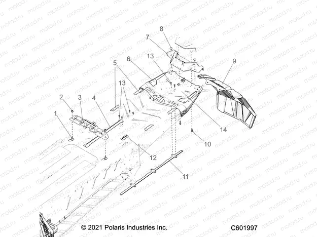 CHASSIS | CHASSIS, REAR, MISC. COVERS AND SNOWFLAP - S23TFK8RS (C601997)