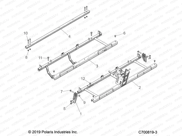CHASSIS | CHASSIS, SEAT SUPPORTS - G20GMD99AP/AG/BP/BG (C700819-3)