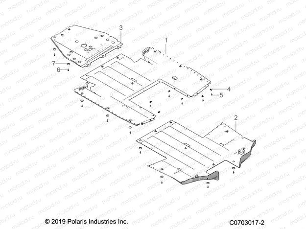 CHASSIS | CHASSIS, SKID PLATES - Z21R4F92AH/BH (C0703017-2)