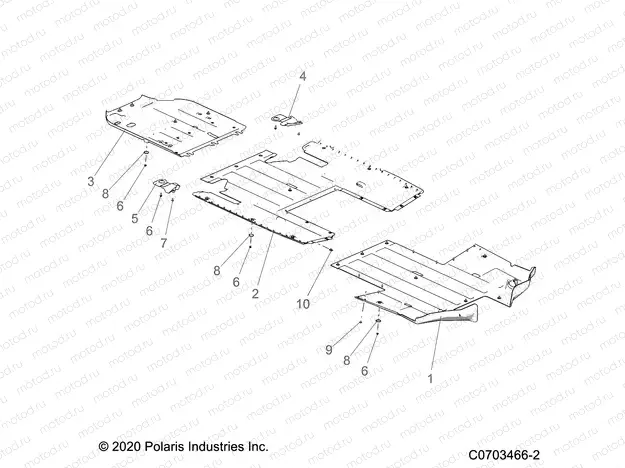 CHASSIS | CHASSIS, SKID PLATES - Z22RME2KAG/BG/K2KAN/BN (C0703466-2)