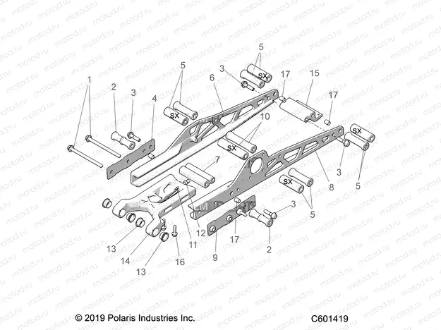CHASSIS | CHASSIS, SUB FRAME ASM. - J20UKB/UKC/USC/UMC/URL/USB ALL OPTIONS (C601418)