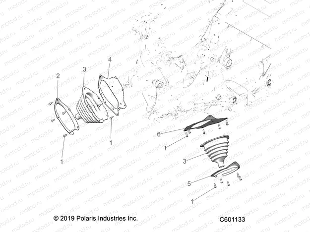 CHASSIS | CHASSIS, TIE ROD BOOT ASM. - S23CEF5TSL (C601133)