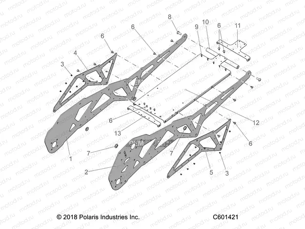 CHASSIS | CHASSIS, TUNNEL ASM. (120 SX) - J20URLXXXA (C601421)