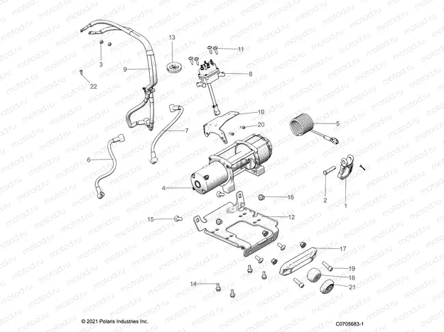 CHASSIS | CHASSIS, WINCH - G22G4J99AP/BP (C0705683-1)