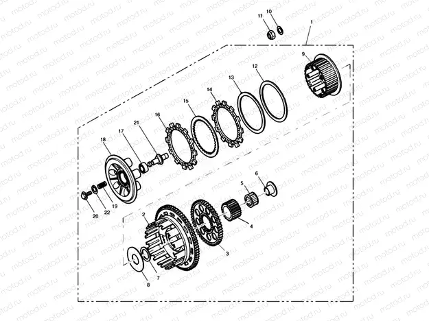 Clutch 955cc Engine