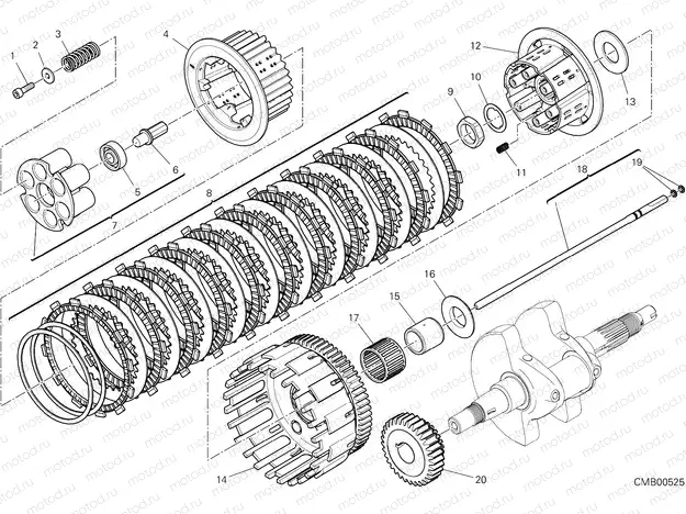 CLUTCH (APTC) [MOD:SCR800DK]