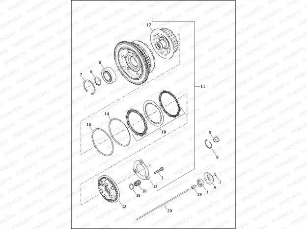 CLUTCH - ASSIST AND SLIP - TWIN CAM 110â¢