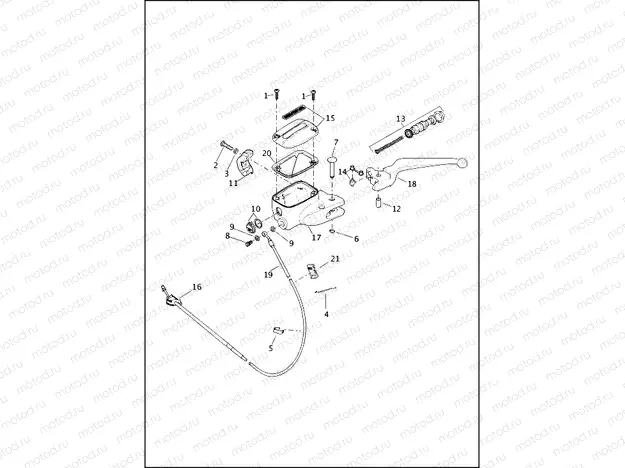 CLUTCH CONTROL (FAIRING MODELS)