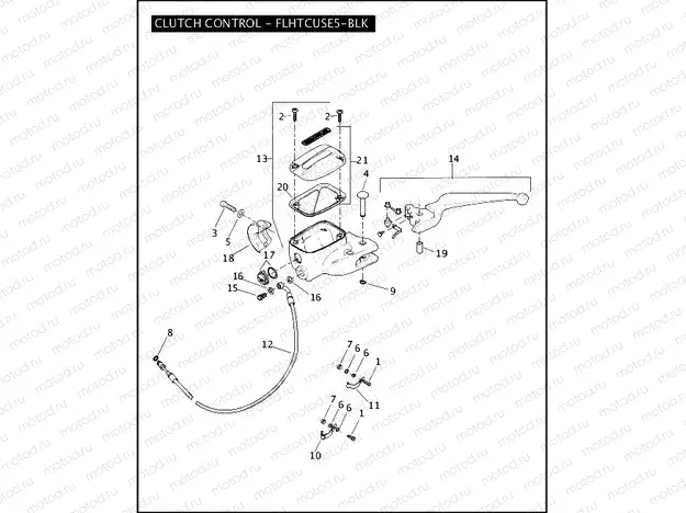 CLUTCH CONTROL - FLHTCUSE5-BLK