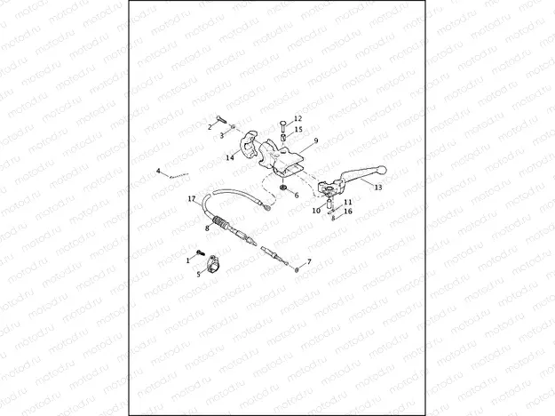 CLUTCH CONTROL - FLS, FLSTC, FLSTF, FLSTFB, FLSTN AND FXSB