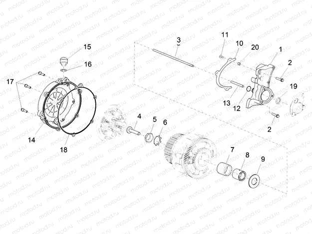 Clutch cover