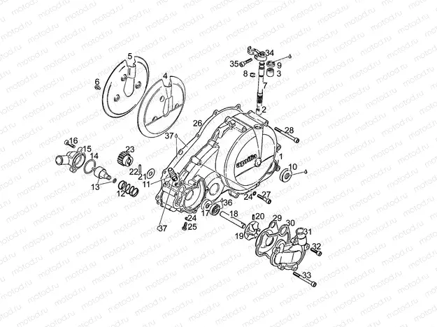 Clutch cover