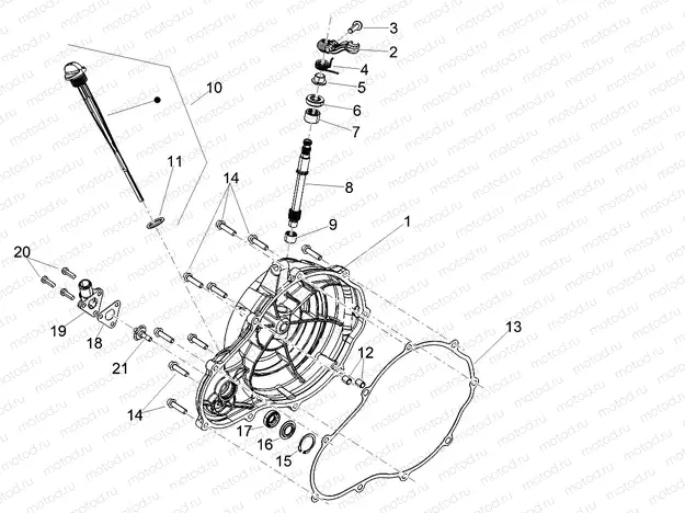 Clutch cover