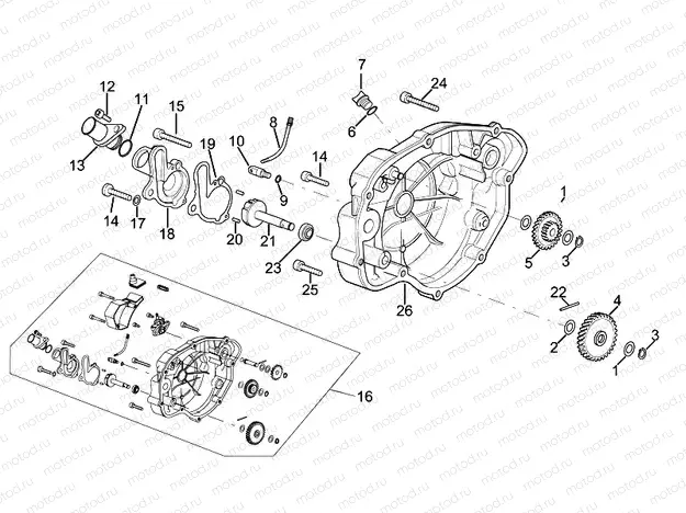 Clutch cover