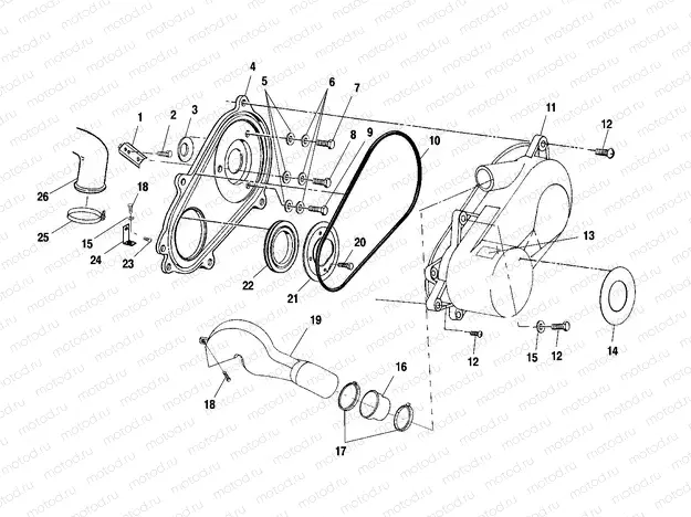 CLUTCH COVER - A01CH42AA (4964436443C003) | CLUTCH COVER - A01CH42AA (4964436443C003)