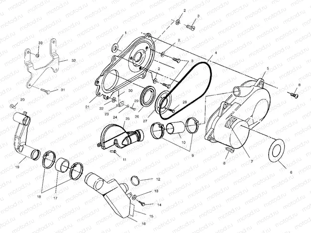 CLUTCH COVER - A02BA25CA/CB/CD (4969896989C02) | CLUTCH COVER - A02BA25CA/CB/CD (4969896989C02)