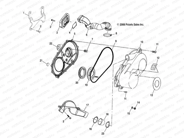 CLUTCH COVER - A07CA32AA (49ATVCLUTCHCVRBOSS) | CLUTCH COVER - A07CA32AA (49ATVCLUTCHCVRBOSS)
