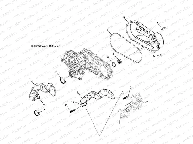 CLUTCH COVER and DUCTING - A06LB27FA/LD27FB (4999202079920207C04) | CLUTCH COVER and DUCTING - A06LB27FA/LD27FB (4999202079920207C04)