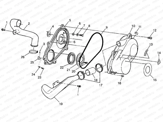 CLUTCH COVER Magnum 2X4 W967544 (4936033603B013) | CLUTCH COVER Magnum 2X4 W967544 (4936033603B013)