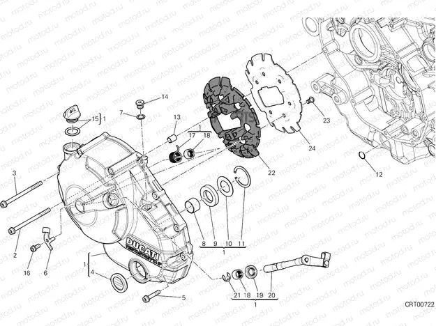 CLUTCH COVER [MOD:HYM 939]