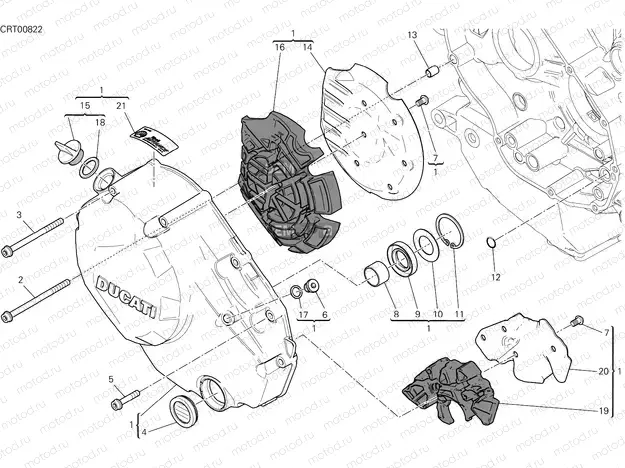 CLUTCH COVER [MOD:M 1200]