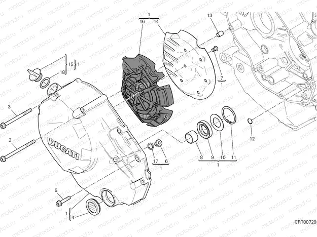 CLUTCH COVER [MOD:MS1200E]
