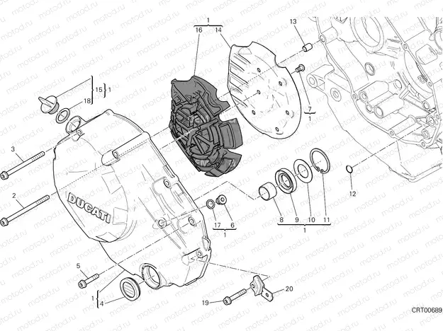CLUTCH COVER [MOD:MS1200PP]