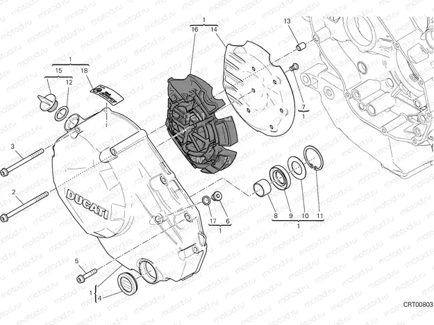 CLUTCH COVER [MOD:MS1260E]
