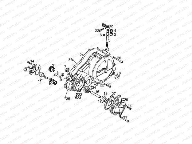 Clutch cover N>S