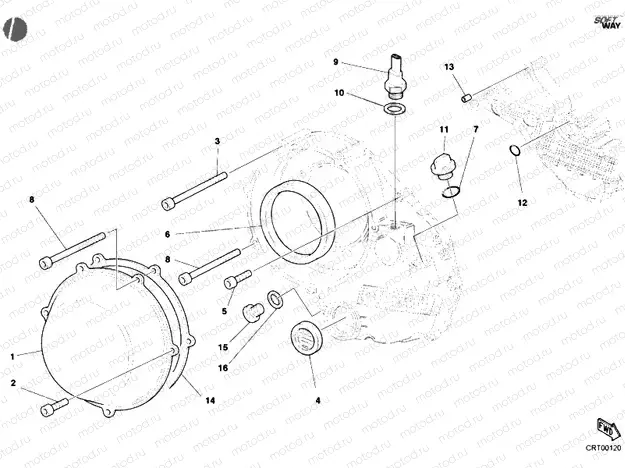 CLUTCH COVER, OUTER » CLUTCH