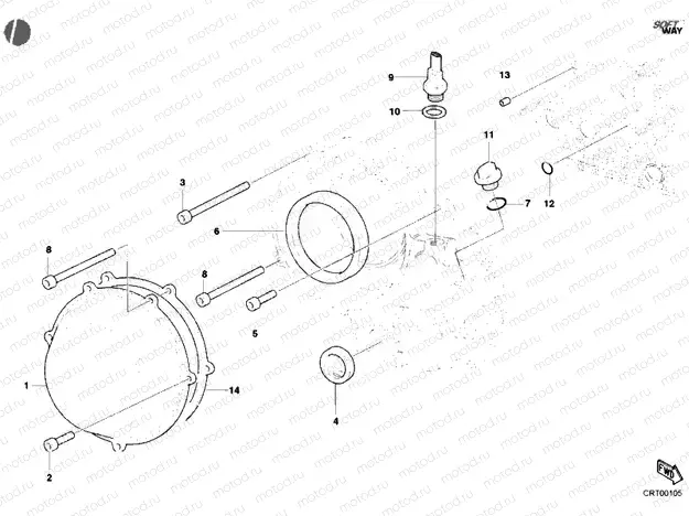 CLUTCH COVER, OUTER » CLUTCH