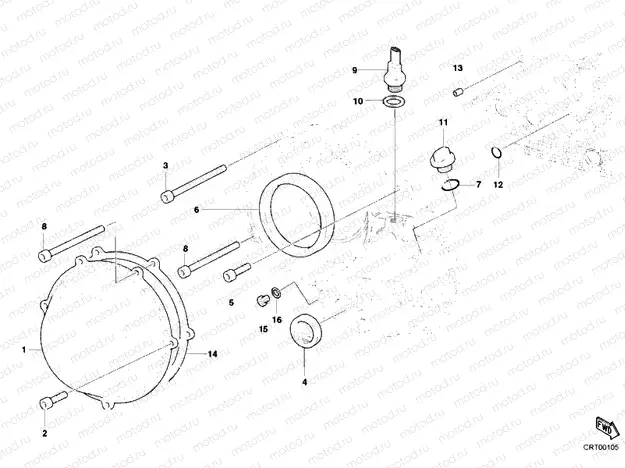 CLUTCH COVER, OUTER » CLUTCH