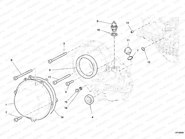 CLUTCH COVER, OUTER » CLUTCH