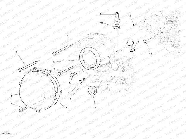 CLUTCH COVER, OUTER » CLUTCH