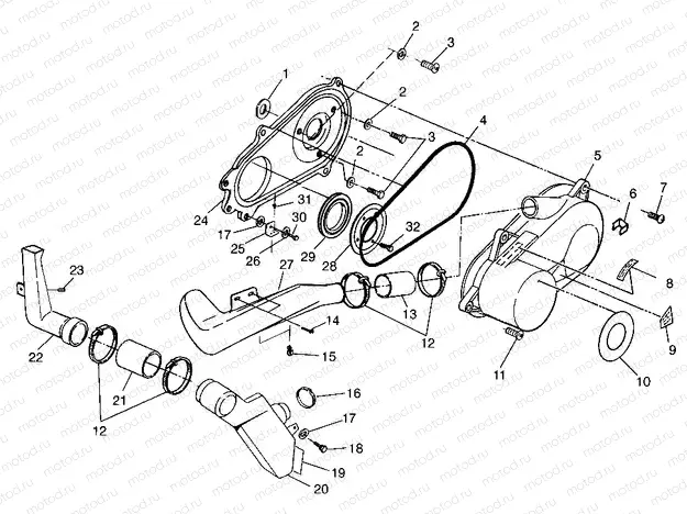 CLUTCH COVER (TRAIL BLAZER) Trail Blazer W97BA25C (4940124012C006) | CLUTCH COVER (TRAIL BLAZER) Trail Blazer W97BA25C (4940124012C006)