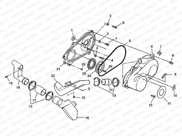 CLUTCH COVER Trail Boss W97AA25C (4940574057B010) | CLUTCH COVER Trail Boss W97AA25C (4940574057B010)
