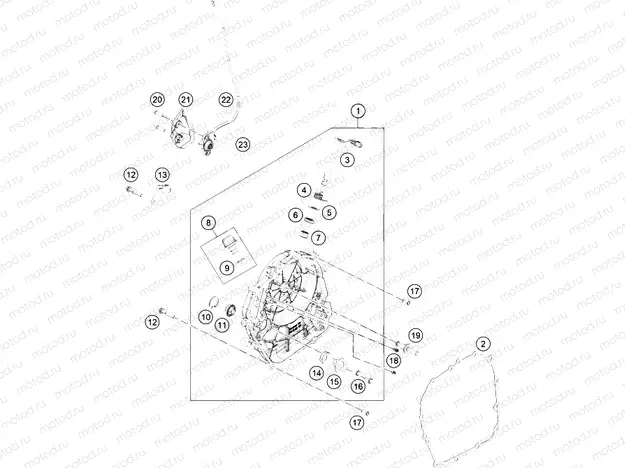 CLUTCH COVER|Engine|30