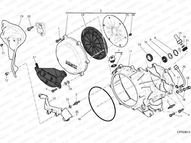 CLUTCH - SIDE CRANKCASE COVER » CLUTCH