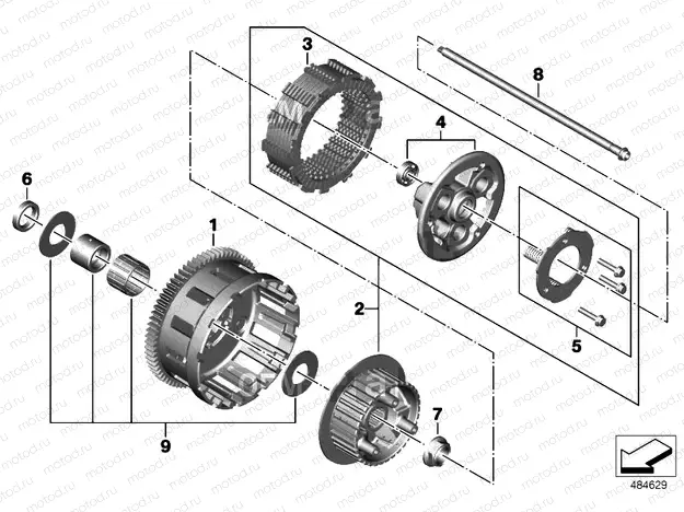 CLUTCH WITH CLUTCH PLATE