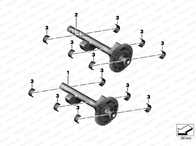 Compensating shaft