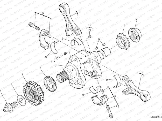 CONNECTING RODS [MOD:1199 R;XST:AUS,EUR,FRA,JAP,TWN]