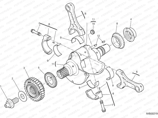 CONNECTING RODS [MOD:959,959 AWS]