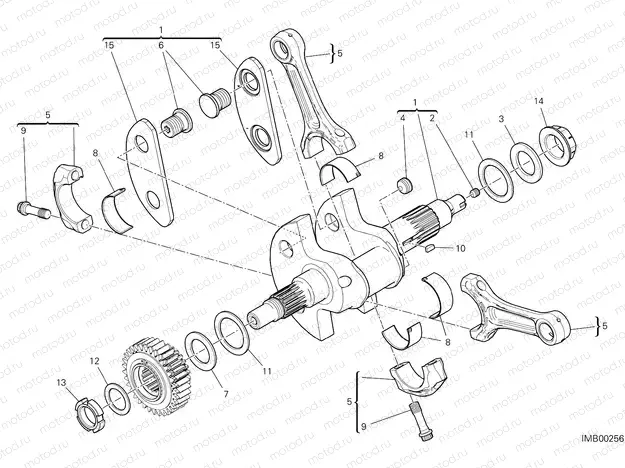 CONNECTING RODS [MOD:DVL1260]